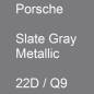 Preview: Porsche, Slate Gray Metallic, 22D / Q9.